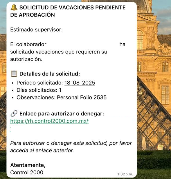 Solicitud Supervisor